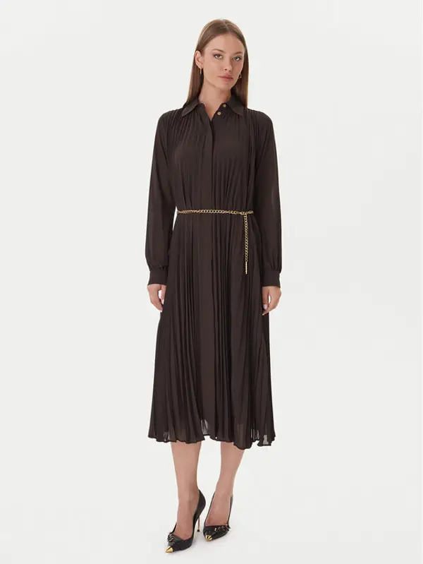 MICHAEL Michael Kors MICHAEL Michael Kors Haljina košulja MF5838A7R3 Smeđa Regular Fit