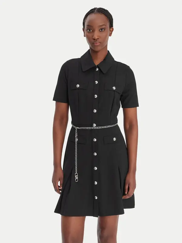 MICHAEL Michael Kors MICHAEL Michael Kors Haljina košulja MR683BX667 Crna Regular Fit
