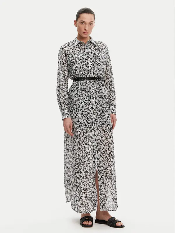 MICHAEL Michael Kors MICHAEL Michael Kors Haljina košulja MS582UXH7F Crna Relaxed Fit