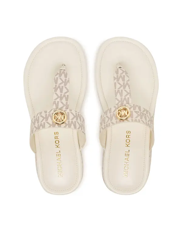 MICHAEL Michael Kors MICHAEL Michael Kors Japanke Koya Flip Flap 40R6KOFA2B Écru