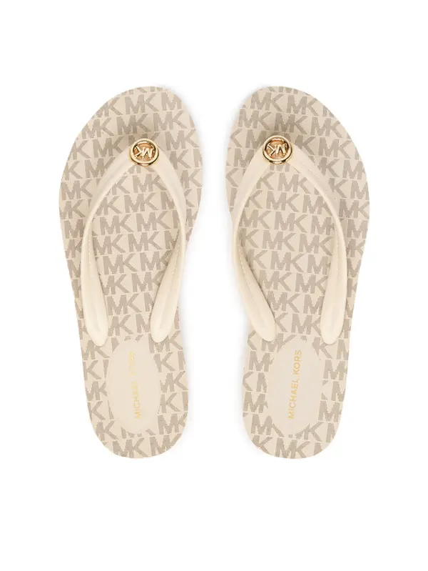 MICHAEL Michael Kors MICHAEL Michael Kors Japanke Posie Flip Flop 40S6PSFA2Q Écru