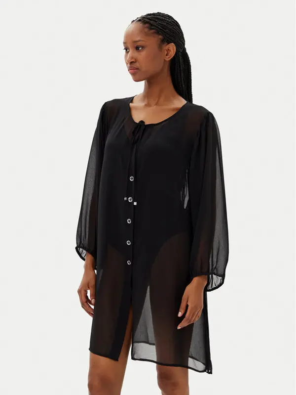 MICHAEL Michael Kors MICHAEL Michael Kors Kimono MM2R791 Crna Regular Fit