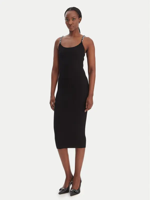 MICHAEL Michael Kors MICHAEL Michael Kors Koktel haljina MR683BQ33D Crna Slim Fit