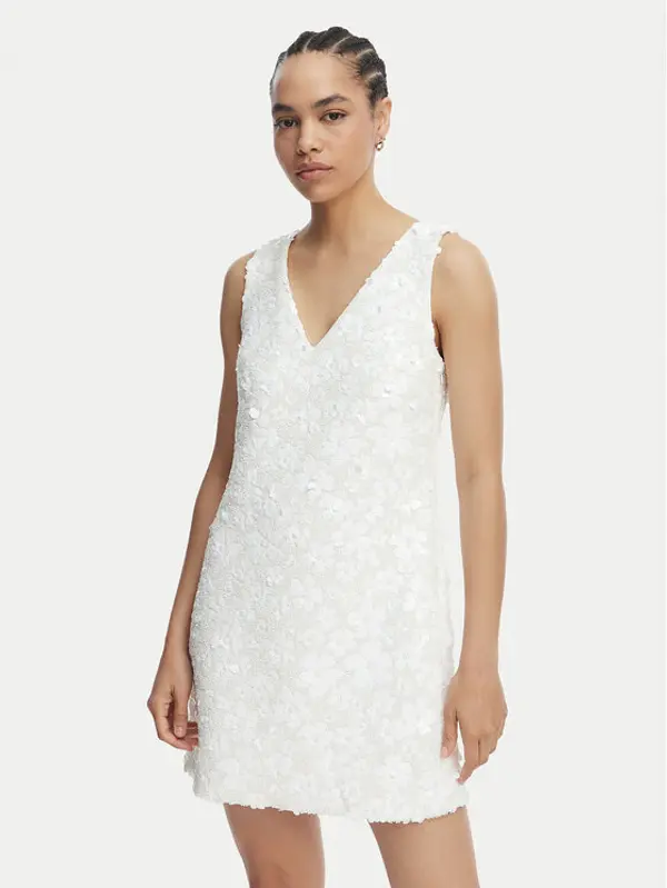 MICHAEL Michael Kors MICHAEL Michael Kors Koktel haljina MS6834YHHS Bijela Regular Fit
