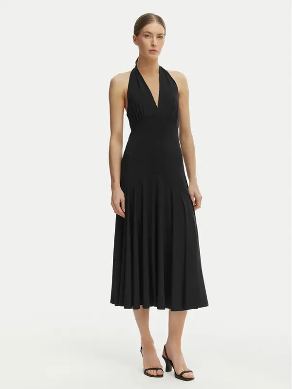 MICHAEL Michael Kors MICHAEL Michael Kors Koktel haljina MS683COH6J Crna Slim Fit