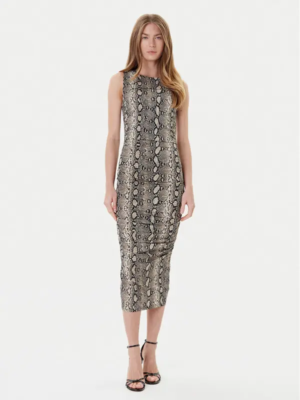 MICHAEL Michael Kors MICHAEL Michael Kors Koktel haljina MT58319HMC Bež Slim Fit