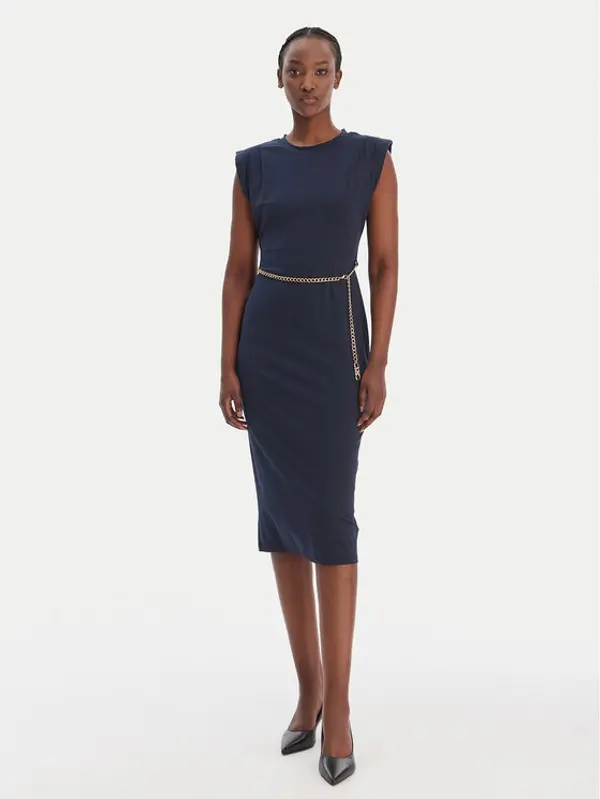 MICHAEL Michael Kors MICHAEL Michael Kors Koktel haljina MT5831SH6J Tamnoplava Regular Fit