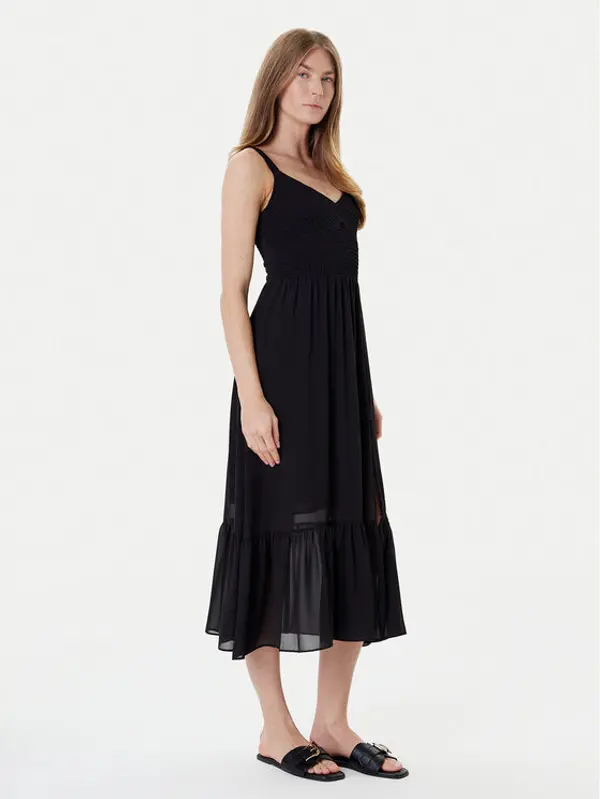 MICHAEL Michael Kors MICHAEL Michael Kors Koktel haljina MT583467R3 Crna Regular Fit