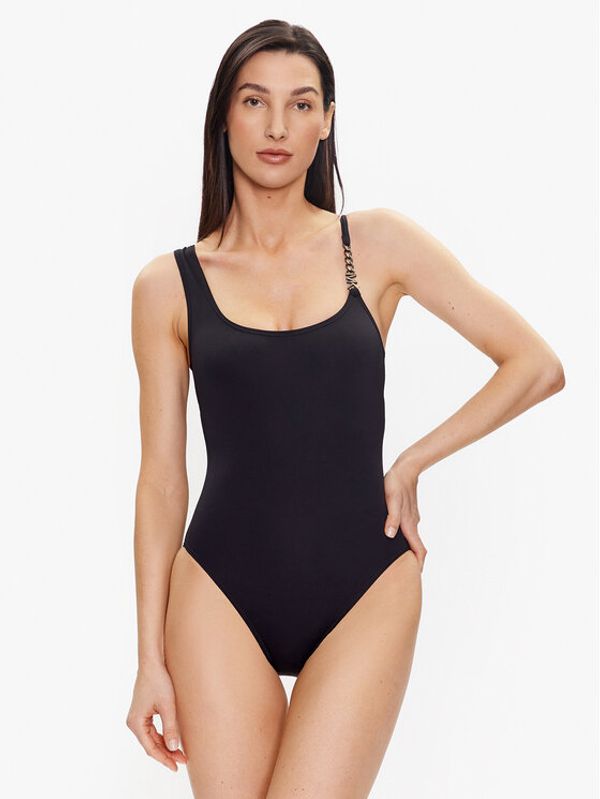 MICHAEL Michael Kors MICHAEL Michael Kors Kupaći kostim Logo Chain MM1K621 Crna