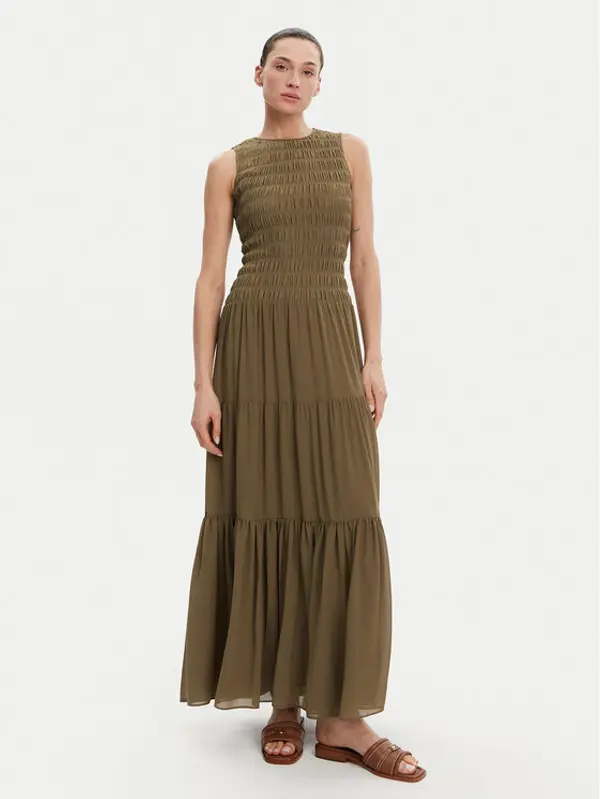MICHAEL Michael Kors MICHAEL Michael Kors Ljetna haljina MS582VF7R3 Kaki Regular Fit