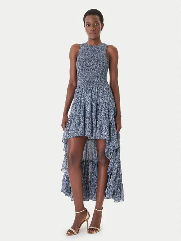 MICHAEL Michael Kors MICHAEL Michael Kors Ljetna haljina MS6836FKMN Tamnoplava Regular Fit