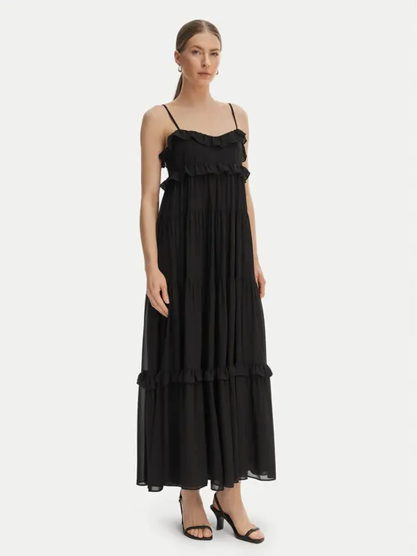 MICHAEL Michael Kors MICHAEL Michael Kors Ljetna haljina MS683E37R3 Crna Relaxed Fit