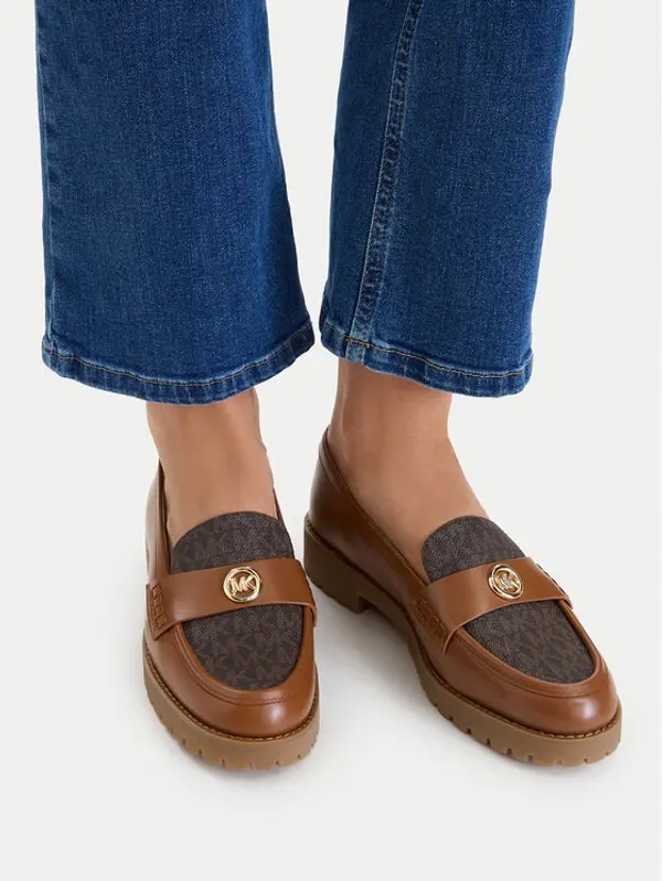 MICHAEL Michael Kors MICHAEL Michael Kors Loaferice Jaelyn Lug 40T6JLFP2L Smeđa