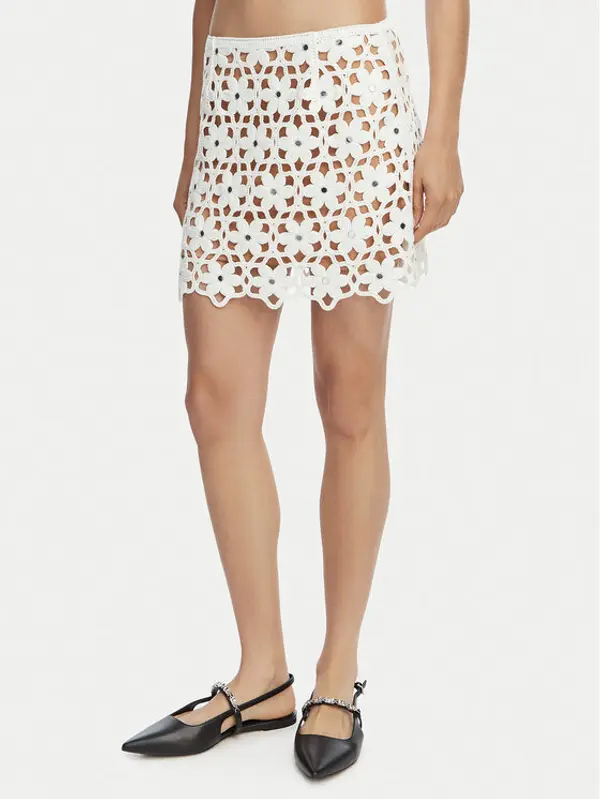 MICHAEL Michael Kors MICHAEL Michael Kors Mini suknja MS670M4KNE Bijela Regular Fit