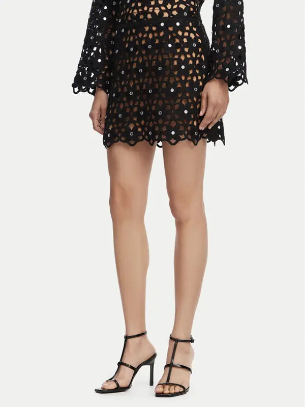 MICHAEL Michael Kors MICHAEL Michael Kors Mini suknja MS670M4KNE Crna Regular Fit