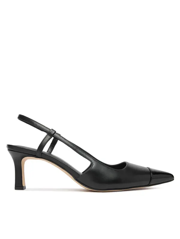 MICHAEL Michael Kors MICHAEL Michael Kors Salonke Alora Toe Cao Mid Sling 40R6AOMS1L Crna