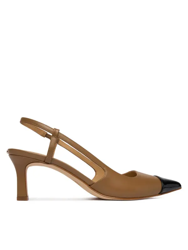 MICHAEL Michael Kors MICHAEL Michael Kors Salonke Alora Toe Cao Mid Sling 40R6AOMS1L Smeđa