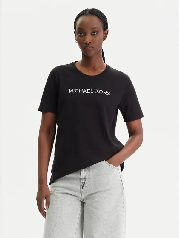 MICHAEL Michael Kors MICHAEL Michael Kors T-shirt MR651QP97J Crna Regular Fit