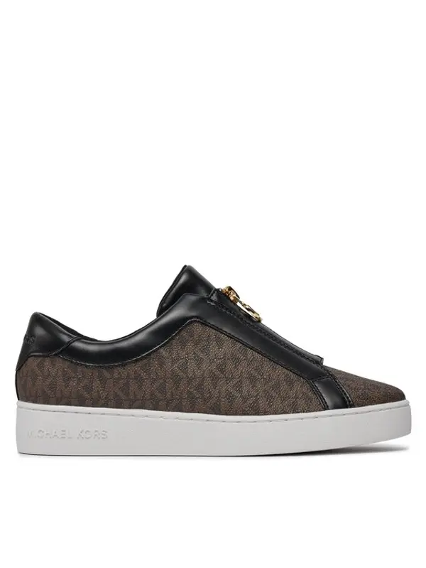 MICHAEL Michael Kors MICHAEL Michael Kors Tenisice Keaton Zip Slip On 43R4KTFP2B Smeđa