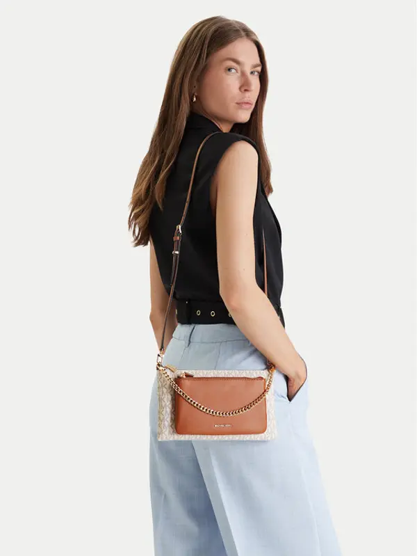 MICHAEL Michael Kors MICHAEL Michael Kors Torbica Jet Set 32F5GJ6C8B Écru