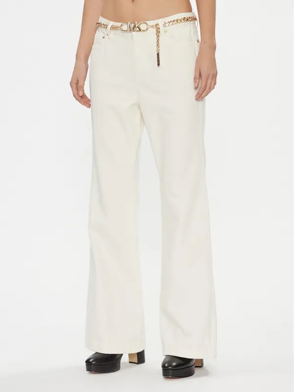 MICHAEL Michael Kors MICHAEL Michael Kors Traperice MF3904180V Écru Flared Fit