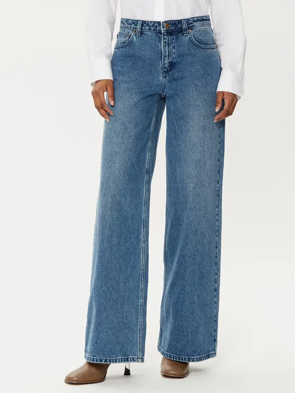 MICHAEL Michael Kors MICHAEL Michael Kors Traperice MF49065FAU Plava Wide Leg
