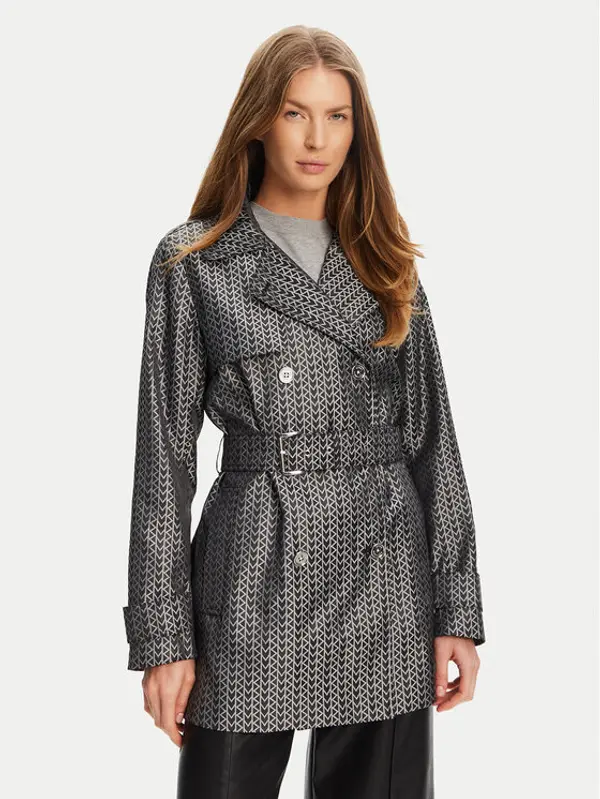 MICHAEL Michael Kors MICHAEL Michael Kors Trench MT520IPHN8 Srebrna Regular Fit