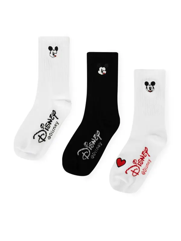 Mickey&Friends Mickey&Friends Duge čarape ACCCS-SS24-338DSTC Crna