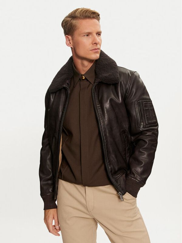 Milestone Milestone Prijelazna jakna MS Tom 43104121070 Smeđa Regular Fit