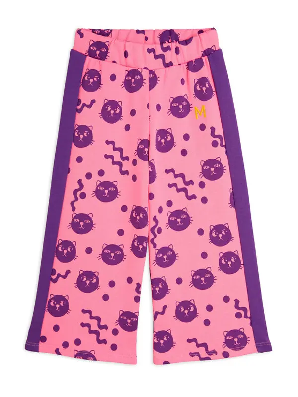 MINI RODINI MINI RODINI Donji dio trenerke Squiggly Cats 2513011828 Ružičasta Relaxed Fit