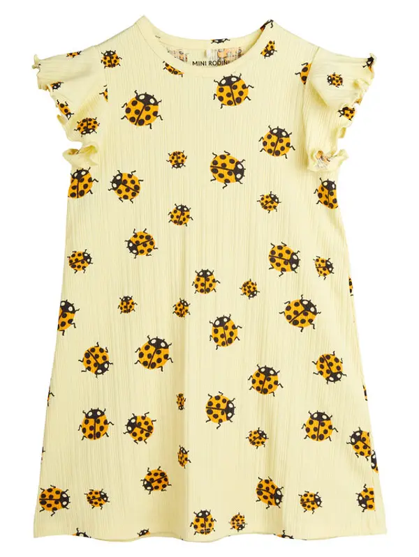 MINI RODINI MINI RODINI Haljina za svaki dan 2525010223 Žuta Regular Fit