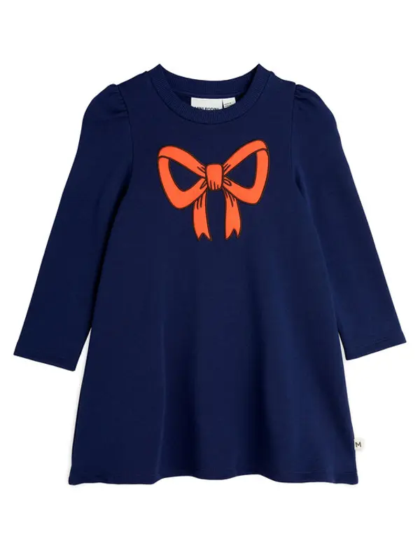 MINI RODINI MINI RODINI Haljina za svaki dan Bow 2515011360 Tamnoplava Regular Fit