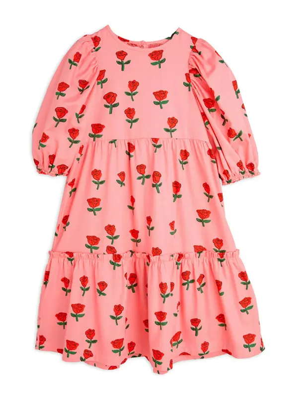 MINI RODINI MINI RODINI Haljina za svaki dan Roses 2515010528 Ružičasta Regular Fit