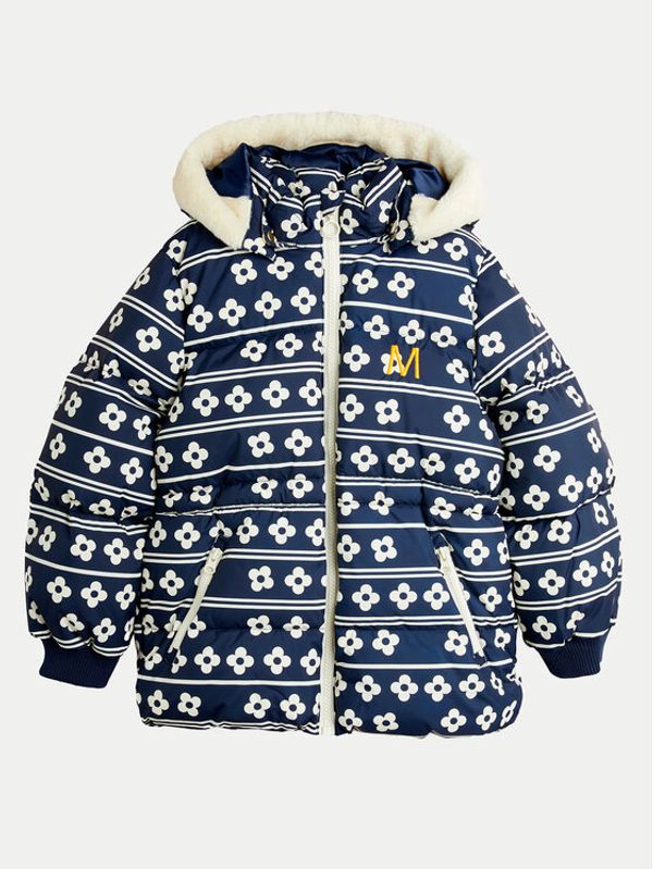 MINI RODINI Mini Rodini Pernata jakna Flowers 2471011660 Tamnoplava Regular Fit