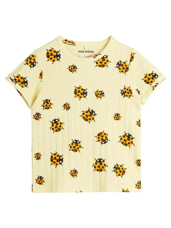 MINI RODINI MINI RODINI T-shirt 2522010623 Žuta Regular Fit