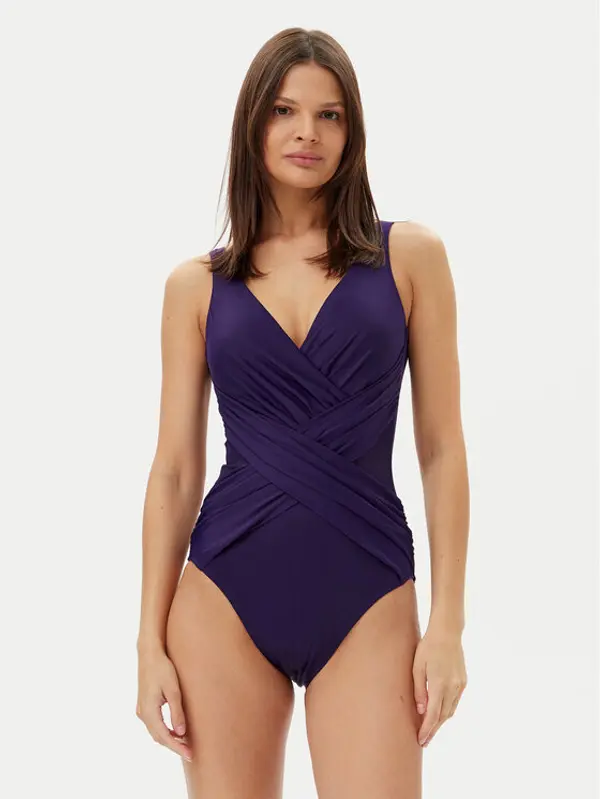 Miraclesuit Miraclesuit Kupaći kostim Solid Crossover 6516689 Ljubičasta