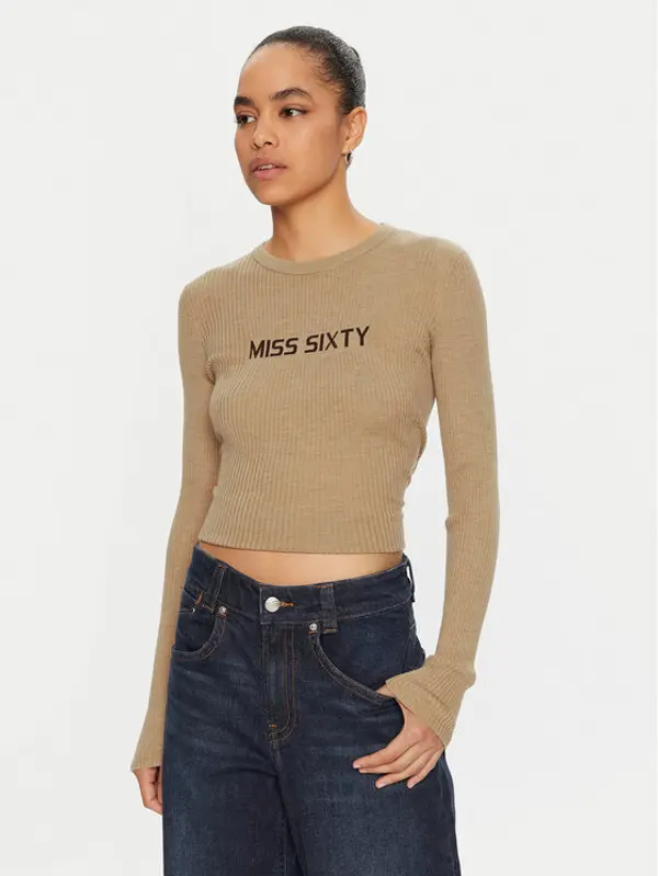 Miss Sixty Miss Sixty Džemper 6L3RJ7291000 Smeđa Slim Fit