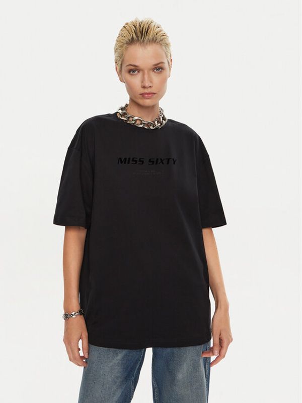 Miss Sixty Miss Sixty T-shirt 6L2SJ2120000 Crna Relaxed Fit