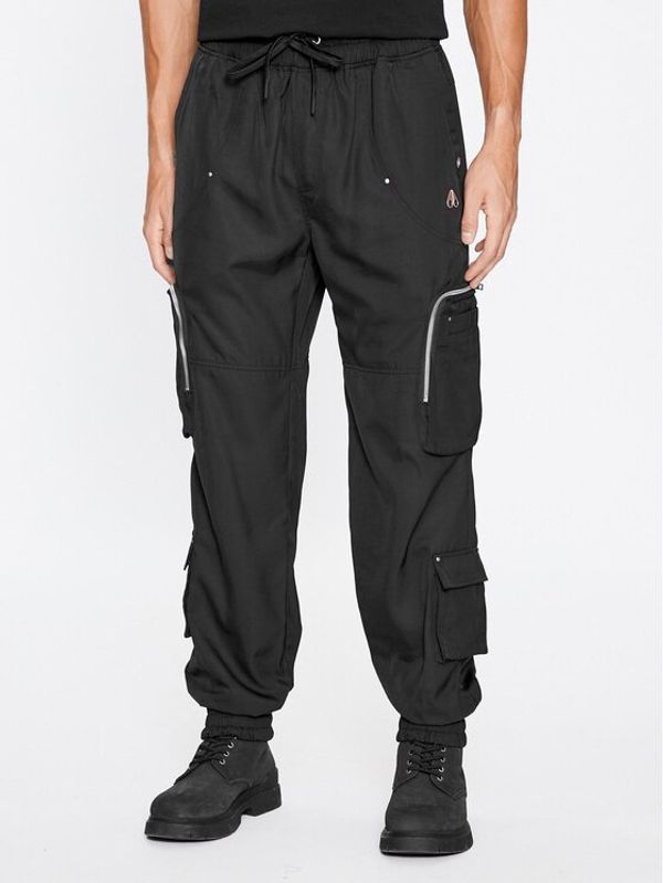 Moose Knuckles Moose Knuckles Hlače Maddox Utility M33MR764CT Crna Regular Fit