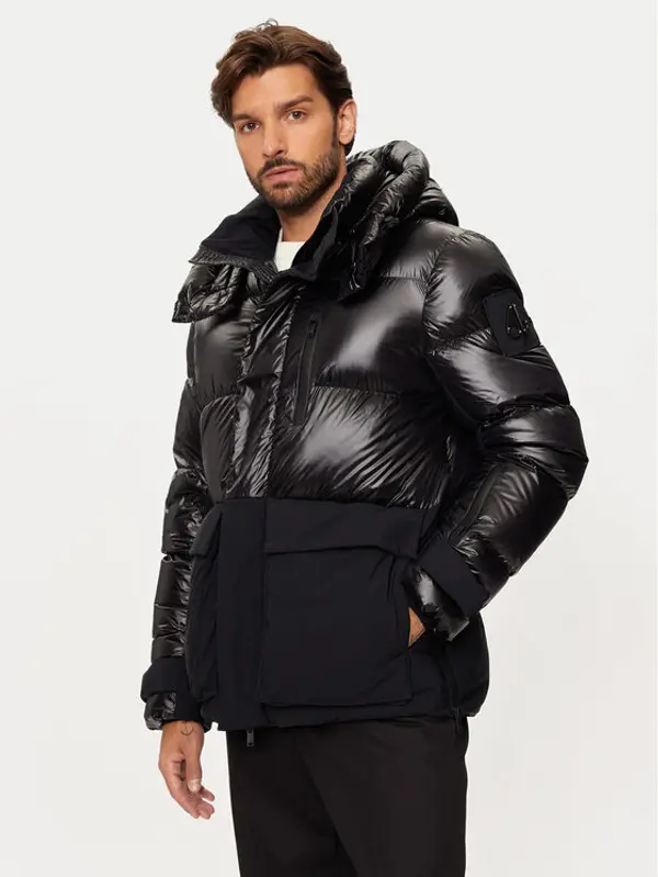 Moose Knuckles Moose Knuckles Pernata jakna Adams Peak M34MJ157 Crna Relaxed Fit