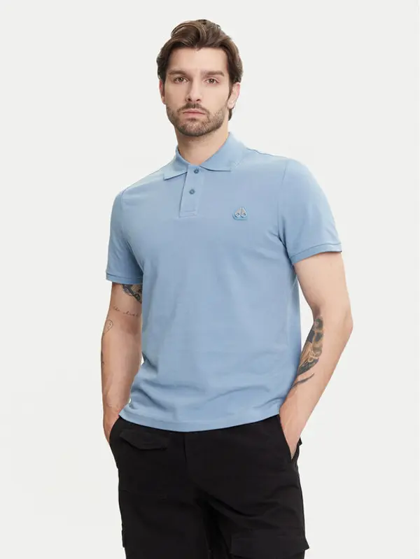 Moose Knuckles Moose Knuckles Polo Everett M34MT712 Plava Slim Fit