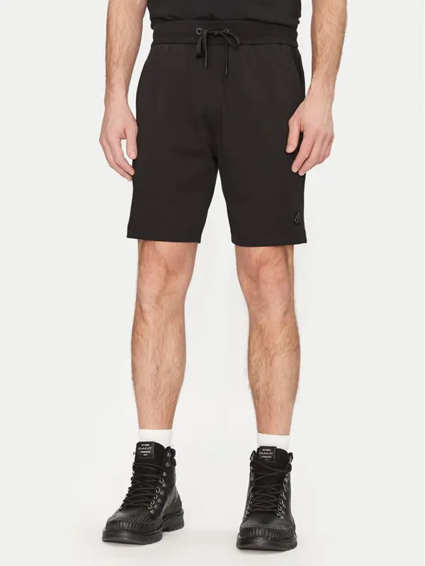 Moose Knuckles Moose Knuckles Sportske kratke hlače Dalon M15MR807 Crna Regular Fit
