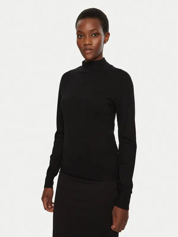 Morgan Morgan Džemper 242-MPRETTY Crna Slim Fit