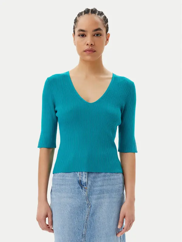 Morgan Morgan Džemper 251-MCHAMPI Zelena Slim Fit