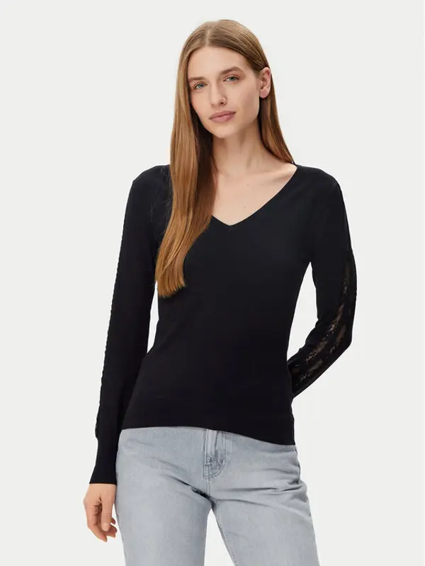 Morgan Morgan Džemper 251-MIELO Crna Slim Fit
