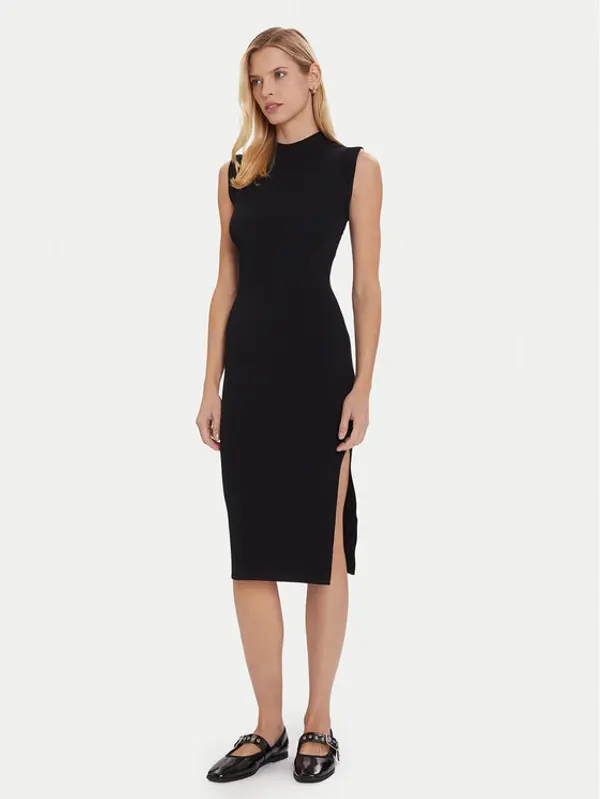 Morgan Morgan Džemper haljina 252-RMLISEA Crna Slim Fit