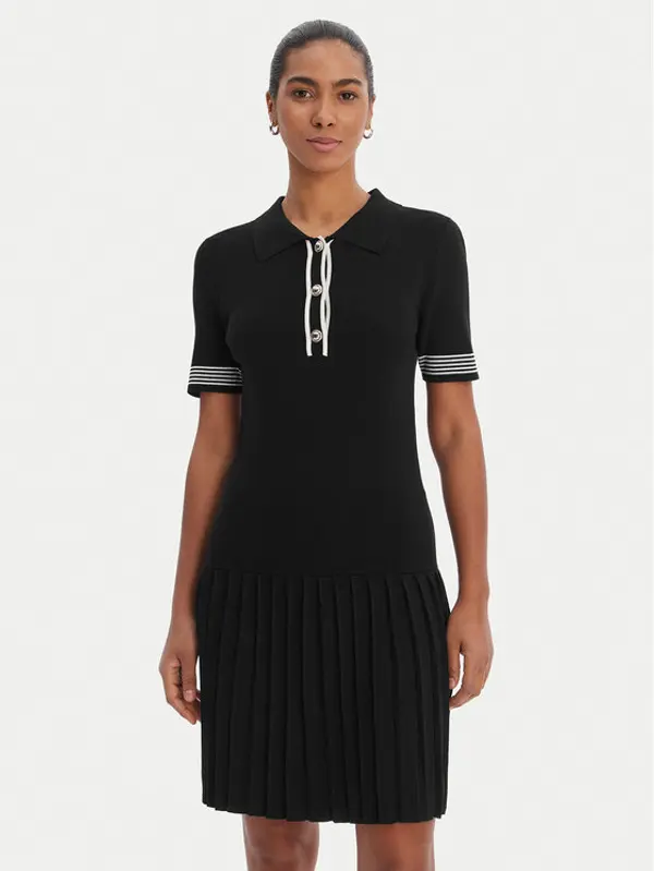 Morgan Morgan Džemper haljina 261-RMCAMI Crna Slim Fit