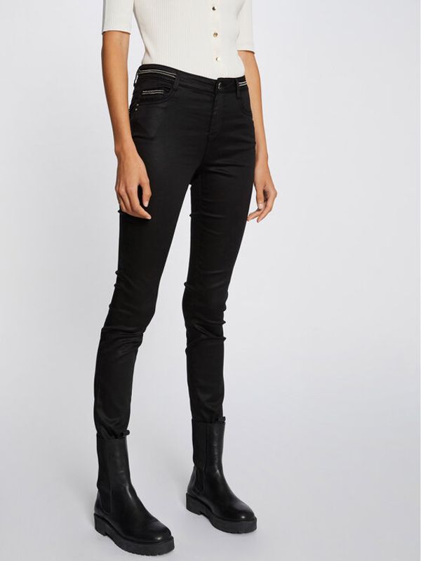 Morgan Morgan Hlače 212-PALONA Crna Slim Fit