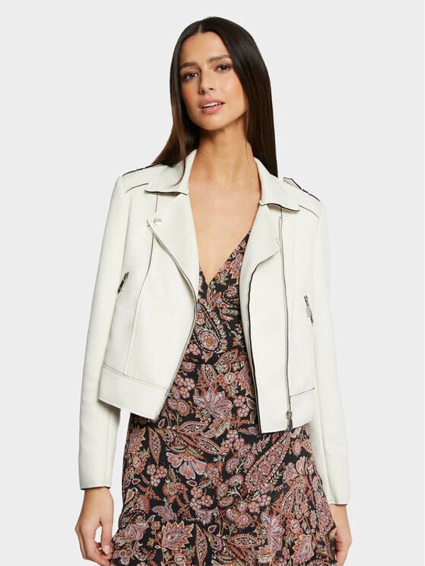 Morgan Morgan Jakna od imitacije kože 231-GRAMINA Écru Regular Fit