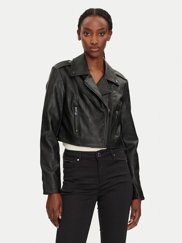 Morgan Morgan Jakna od imitacije kože 232-GUR Crna Regular Fit